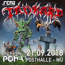 DIENSTAG EINSENDESCHLUSS: .rcn präsentiert: TANKARD, FR. 21.09.2018, WÜRZBURG - POSTHALLE