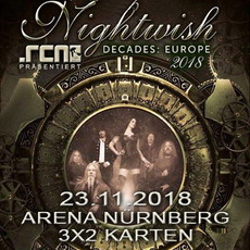 MITTWOCH EINSENDESCHLUSS: .rcn präsentiert: NIGHTWISH, FR. 23.11.2018, NÜRNBERG, ARENA