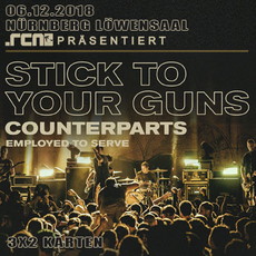 MITTWOCH EINSENDESCHLUSS: .rcn präsentiert: STICK TO YOUR GUNS, DO. 06.12.2018, NÜRNBERG-LÖWENSAAL