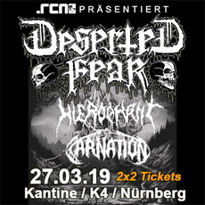 MONTAG EINSENDESCHLUSS: .rcn präsentiert: DESERTED FEAR, MI. 27.03.2019, NBG-KANTINE