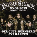 MONTAG EINSENDESCHLUSS: .rcn präsentiert: BLESSED HELLRIDE, FR. 05.04.2019, NÜRNBERG, DER CULT