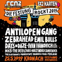 MONTAG EINSENDESCHLUSS: .rcn präsentiert: DIE FESTUNG ROCKT 2019, SA. 25.05.2019, KRONACH - FESTUNG ROSENBERG