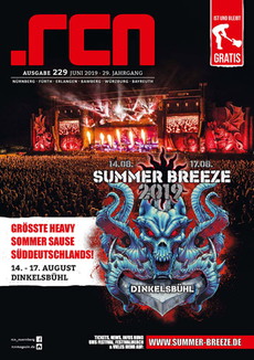 JETZT ONLINE: PRINTAUSGABE .rcn 229: SUMMER BREEZE FESTIVAL 229. ALS PDF, E-BOOK UND FLASH-BLÄTTERMAGAZIN