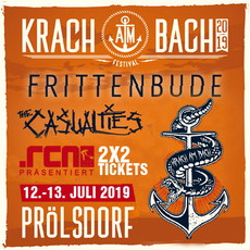 MONTAG EINSENDESCHLUSS: .rcn präsentiert: KRACH AM BACH 2019, FR./SA. 12/13.07.2019, PRÖLSDORF BEI BAMBERG