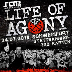 FREITAG EINSENDESCHLUSS: .rcn präsentiert: LIFE OF AGONY, MI. 24.07.2019, SCHWEINFURT - STATTBAHNHOF