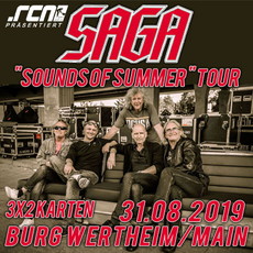 DONNERSTAG EINSENDESCHLUSS: .rcn präsentiert: SAGA, SA. 31.8.2019, BURG WERTHEIM AM MAIN