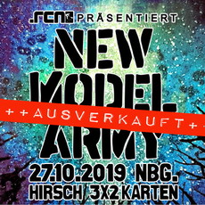 DIENSTAG EINSENDESCHLUSS: .rcn präsentiert: NEW MODEL ARMY, SO. 27.10.2019, NÜRNBERG, HIRSCH