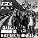 DONNERSTAG EINSENDESCHLUSS: .rcn präsentiert: OPETH, FR. 15.11.2019, NÜRNBERG - MEISTERSINGERHALLE