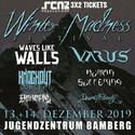 DIENSTAG EINSENDESCHLUSS: .rcn präsentiert: WINTER MADNESS FESTIVAL, FR/SA 13./14.12.2019, BAMBERG, JUZ