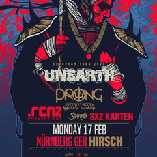 HEUTE, DIENSTAG EINSENDESCHLUSS: .rcn präsentiert: PRONG/UNEARTH, MO. 17.02.2020, NÜRNBERG, DER HIRSCH