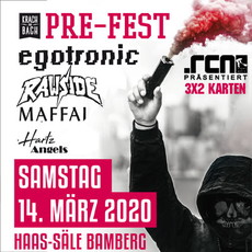 MITTWOCH EINSENDESCHLUSS: .rcn präsentiert: KRACH AM BACH PRE-FEST, SA. 14.03.2020, BAMBERG, HAAS-SÄLE