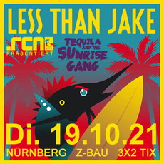 VERSCHOBEN BEI UNSEREN VERLOSUNGEN: .rcn präsentiert: LESS THAN JAKE, DI. 19.10.2021, NÜRNBERG, Z-BAU