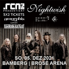 NEUER TERMIN: NIGHTWISH BROSE ARENA BA JETZT 05.12.2021