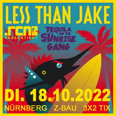 Neuer termin bei unseren Verlosungen: .rcn präsentiert: LESS THAN JAKE, DI. 18.10.2022, NÜRNBERG, Z-BAU