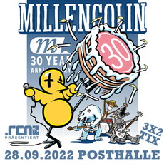 NEU::: .rcn präsentiert: MILLENCOLIN "30 YEARS ANNIVERSARY", MI. 28.09.2022, WÜ @ POHA