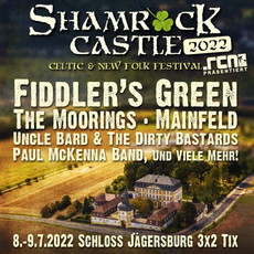 DAS MEKKA DES IRISH SPEEDFOLK: .rcn präsentiert SHAMROCK CASTLE 2022 (FIDDLER'S GREEN), 08.-09.07.2022, SCHLOSS JÄGERSBURG, FO