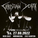 SONNTAG EINSENDESCHLUSS: .rcn präsentiert: CHRISTIAN DEATH, SA. 27.08.2022, NÜRNBERG - DER CULT