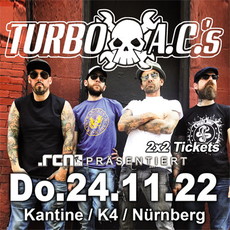 TURBOJUGENDKOMPATIBLE VERLOSUNG: .rcn präsentiert: THE TURBO A.C.'S, DO. 11.11.2022