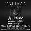 NEU BEI UNSEREN VERLOSUNGEN: .rcn präsentiert: CALIBAN, DO. 01.12.2022, NBG.-DER HIRSCH