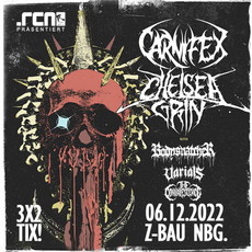 SONNTAG EINSENDESCHLUSS: .rcn präsentiert: CARNIFEX, CHELSEA GRIN. DI. 06.12.2022, NÜRNBERG - Z-BAU