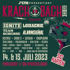 NEUE VERLOSUNG: .rcn präsentiert KRACH AM BACH, FR/SA. 14/15.07.2023, PRÖLSDORF BEI BAMBERG