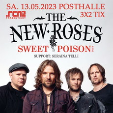 FREITAG EINSENDESCHLUSS: .rcn präsentiert: THE NEW ROSES, SA.13.05.2023, WÜRZBURG, POSTHALLE