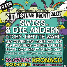 DIENSTAG EINSENDESCHLUSS: .rcn präsentiert: DIE FESTUNG ROCKT, FR/SA. 26/27.05.2023, KRONACH, FESTUNG ROSENBERG