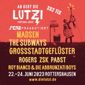 DONNERSTAG EINSENDESCHLUSS: .rcn präsentiert: AB GEHT DIE LUTZI FESTIVAL 2023, DO. 22.-SA. 24.06.2023, ROTTERSHAUSEN BEI SCHWEINFURT
