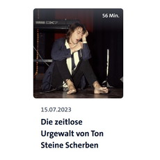 PODCAST TIPP: DIE ZEITLOSE URGEWALT VON TON STEINE SCHERBEN