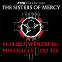 NEUE VERLOSUNG: .rcn Magazin präsentiert: THE SISTERS OF MERCY, SA. 14.10.2023, WÜRZBURG, POSTHALLE