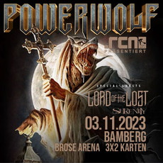 NEUE VERLOSUNG: .rcn Magazin präsentiert POWERWOLF, FR. 03.11.2023, BAMBERG, BROSE ARENA