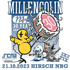 MITTWOCH MITTAG EINSENDESCHLUSS: .rcn Magazin präsentiert MILLENCOLIN, SA. 21.10.2023, NÜRNBERG-HIRSCH