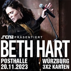 ENDE NOVEMBER: .rcn Magazin präsentiert BETH HART, MO. 20.11.2023, POSTHALLE/WÜRZBURG