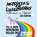 Donnerstag Einsendeschluss: .rcn Magazin präsentiert Monsters Of Liedermaching, Mo. 13.11.2023, Würzburg, Keller Z87