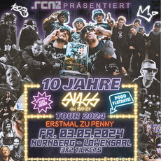Hamburger Rap-Crossoverpunk mit Jubiläumsparty:  .rcn präsentiert: 10 JAHRE SWISS & DIE ANDERN, Fr. 03.05.2024, Nürnberg, Löwensaal