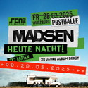 Erinnerung: Neuer Termin .rcn präsentiert: MADSEN, Donnerstag, 29.05.2025 PoHa WÜ: Es gibt noch Karten im VVK!