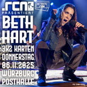 Wir verlosen erneut: .rcn präsentiert: BETH HART, Do. 06.11.2025, Würzburg, Posthalle