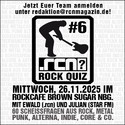 KNEIPENQUIZ! .rcn ROCKQUIZ #6 MIT JULIAN (STAR FM) UND EWALD (.rcn) IM BROWN SUGAR NBG. MI. 26.11.2025 17:30-21:30 H