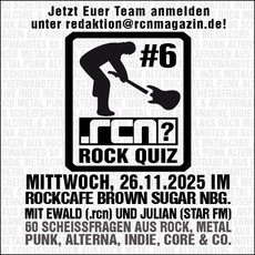 KNEIPENQUIZ! .rcn ROCKQUIZ #6 MIT JULIAN (STAR FM) UND EWALD (.rcn) IM BROWN SUGAR NBG. MI. 26.11.2025 17:30-21:30 H