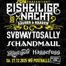 Heute, Sonntag, 21.12., Einsendeschluss: .rcn präsentiert: EISHEILIGE NACHT 2025, SA. 27.12.2025, WÜ - POSTHALLE
