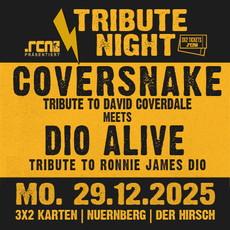 FROHES FEST UNSEREN LESERN! P.S.: EINSENDESCHLUSS TRIBUTE ABEND COVERSNAKE/DIO ALIVE