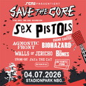 DIE SOMMER-PUNK & HARDCORE SAUSE: .rcn präsentiert: SAVE THE CORE, Sa., 04.07.2026, Nürnberg, Stadionpark
