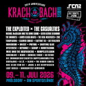 Der letzte Pogo: .rcn präsentiert: KRACH AM BACH 2026, Do.-So. 09.07.-11.07. Prölsdorf bei Bamberg