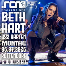 Hinweis: Konzert verschoben: .rcn präsentiert BETH HART, 06.11.2025 Posthalle jetzt 06.07.2026 (Open Air)